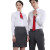 中神盾 8500 男女式长袖衬衫修身韩版职业商务免烫白色斜纹衬衣  (1-9件价格） 白色超细斜 37码