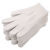 劳保手套耐脏棉线手套耐磨工作工地手套针织手套户外作业线手套 400白色棉线100双