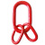 莎庭（SARTILL）合金钢强力环子母环起重吊具索具吊环吊圈链条连接扣蝴蝶扣双环扣 强力环 21.7T