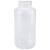 广口包装 高品质HDPE塑料瓶样品圆瓶 PP加厚包装 本白色 棕色塑料 HDPE(本白)125ml10个洁净包装