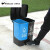 定制双桶分类垃圾桶干湿商用二合一公共场合厨余可回收双拼室内 20L双桶(绿加灰)颜色备注 送垃