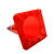 帝阔PVC路锥安全道路警示锥优质反光雪糕筒橡胶隔离锥桶塑料圆锥方锥 50CM 1.6kg1.8kg 红色