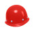 曼德锐安全帽工地男国标abs加厚透气夏施工玻璃钢头盔领导工程定制印字 豪华玻璃钢款（红色）（按钮）