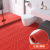 居拾忆 防滑垫PVC塑料门垫卫生间厕所S型网格防水防滑商用室外用地毯 6mm厚红色1.2*1m