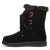 斯凯奇（Skechers）女鞋  2024冬季新款高帮加绒休闲靴舒适防滑棉鞋保暖雪地靴 黑色-BLK/加绒保暖 35