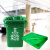 威佳彩色环卫分类垃圾袋加厚厨余垃圾袋平口塑料袋 绿色80*100cm50只【适用80L桶】
