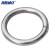 海斯迪克 HK-5120 304不锈钢实心圆环 装饰环 吊环 O型环 不锈钢圈焊接钢环 M4×40（10个）