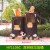 玻璃钢卡通动物雕塑幼儿园户外分类果皮箱景区装饰垃圾桶摆件大号 HY1106C双树桩垃圾桶