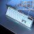 雷柏（Rapoo）适配真机械手感有线键盘鼠标套装发光电脑台式USB有字符灯光背光 字符黑冰蓝金属面板键盘
