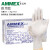 威陆 乳胶手套爱马斯AMMEX一次性橡胶乳胶手套无粉麻面实验室清洁卫生保洁美容美发 【耐用款白色乳胶】 M