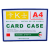 磁性卡套a4高性能软磁磁性边框卡K士灰色硬胶套展示牌A4灰色卡套 A10 蓝色(强磁)