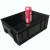 箱大王 Xdc-01  防静电周转箱 黑色塑料收纳箱零件盒   4号带盖410*305*155