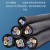 奔辉 国标JHS2芯防水橡套软电缆潜水泵线 户外水下电源线 黑色1米价格 2*2.5平方