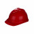 金能电力 安全帽ABS国标工地建筑工程电力施工业安全头盔 监理领导防砸施工帽 V孔透气红色 不含配件