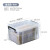 京酷KINKOCCL透明塑料收纳整理箱周转箱塑料储物箱中转箱直角加厚款40L44.5*30.5*24.3cm