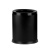 庄太太【圆形10L黑色双层】酒店桶方形无盖阻燃厕所塑料双层垃圾桶