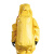 优普泰一级防化服消防员全封闭式重型连体防化服带呼吸背囊 黄色 M
