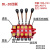 鸣驰 液压手动多路换向阀分配阀溢流阀叉车阀装载车阀起重油缸 DL20-4联（100L流量） 