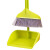 金诗洛 JZT-0033 商用塑料软毛扫把簸箕套装 绿色（12套）