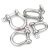 适用国标304不锈钢d型弓形卸扣u型环起重吊环吊装工具卸扣连接口 M12 弓形卸扣(1个)