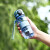 优之(UZSPACE)塑料杯儿童男女士学生夏天运动健身随手杯子户外便携大容量饮水壶夏季喝水杯 蓝色350ML