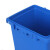 KZcc-149 手按脚踏办公垃圾袋桶 双开盖多功能分类连体塑料垃圾 三桶45L