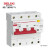 德力西 DZ47vLE-125 3P+N D 80A 10KA 30mA ELE（电子式） AC 400VAC DZ47VLE1256D80 微型漏电保护断路器