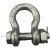 定制定制美式弓型卸扣带螺母高强度连接扣D形U型卡环卡扣锁扣起重 弓型带螺母6.5吨