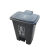 废物有害其他垃圾桶40L脚踏式分类红黄蓝加厚30L厨余可回收物 30L生活垃圾灰色 30L灰37X33X50
