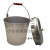 直型铝桶加厚中石油消防桶圆桶加油站专用铝油桶铝水桶 锥型带盖铝桶10L