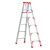 南盼 R 人字梯加厚折叠梯子双侧梯工程梯 铝合金梯子2米高红加厚加固款