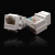 安普型六类插座模块免打电话RJ45网线面板CAT6千兆网络模块 六类直通白色