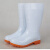 米可衫 白色雨鞋低筒16cm水鞋防滑雨靴耐磨防水胶鞋36码  1双