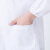 百舸白大褂长袖短袖女修身药房实验实习学生护士冬装夏装隔离衣（女长袖l）