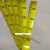 液位标尺贴自粘水位测量贴纸透明罐体防水刻度尺1米线不干胶标签 黄色 3.5x100cm