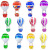 骄辛（JIAOXIN） 儿童氢氦气气球铝膜4D气球儿童玩具生日派对装饰婚庆布置氦气飘空卡通造型热气球 透明鱼线1卷