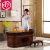 京京 泡澡木桶欧式浴缸手工雕花复古橡木浴桶实木浴盆 1.3米标配