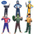 迪士尼（Disney）Cos儿童衣服美国队长绿巨人钢铁蝙蝠蜘蛛闪电侠肌肉表演演出 套装 绿巨人连体衣+面具 XS