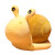 惠妮宝贝毛绒玩具蜗牛布娃娃玩偶小蜗牛抱枕公仔儿童生日毕业创意礼物 黄色蜗牛 45厘米