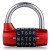 稳斯坦 W7289 5位字母锁 健身房更衣柜密室道具密码锁挂锁字母密码锁 红色