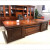 颐景唐全岛班台老板办公桌大班桌4.2米总裁桌董事长老板桌椅组合实木办 书柜(3.8米)