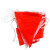 铁蛙 红白三角旗隔离带警戒线户外工地施工交通临时安全警示旗户外串旗