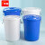 隽然 储水桶大白桶塑料桶带盖加厚胶桶白色储水化工桶 150L蓝色