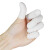 厚创 乳胶手指套 一次性工业橡胶劳保 美容美甲粉笔点钞手指套 白色(手卷) 中码/1000个