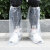 易美丽诺 LCF0767 防水鞋套实验室一次性透明高筒加厚PE养殖厂机场 加厚200只100双)