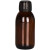 带盖密封罐药瓶空瓶玻璃大容量加厚防漏级口服液分装样品瓶子 60ml棕色瓶+白盖