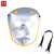 谋福 电焊面罩复合款护头+黑+灰+透明色眼镜+绑带1029