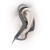 SONY【日本直邮】索尼运动用耳挂式耳机弹性树脂防滴规格黑色 MDR-AS210 B