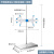 庄太太 大理石滴定台 蝴蝶夹滴定管固定架实验室器材【不锈钢滴定台+滴定夹铝制 双侧】ZTT1131