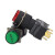 适用于一佳带灯按钮F16-11DN点启动复位自锁电源开关开孔16mm六脚分体式 红色 自锁(按下放手保持) 圆形Y 24V 绿色